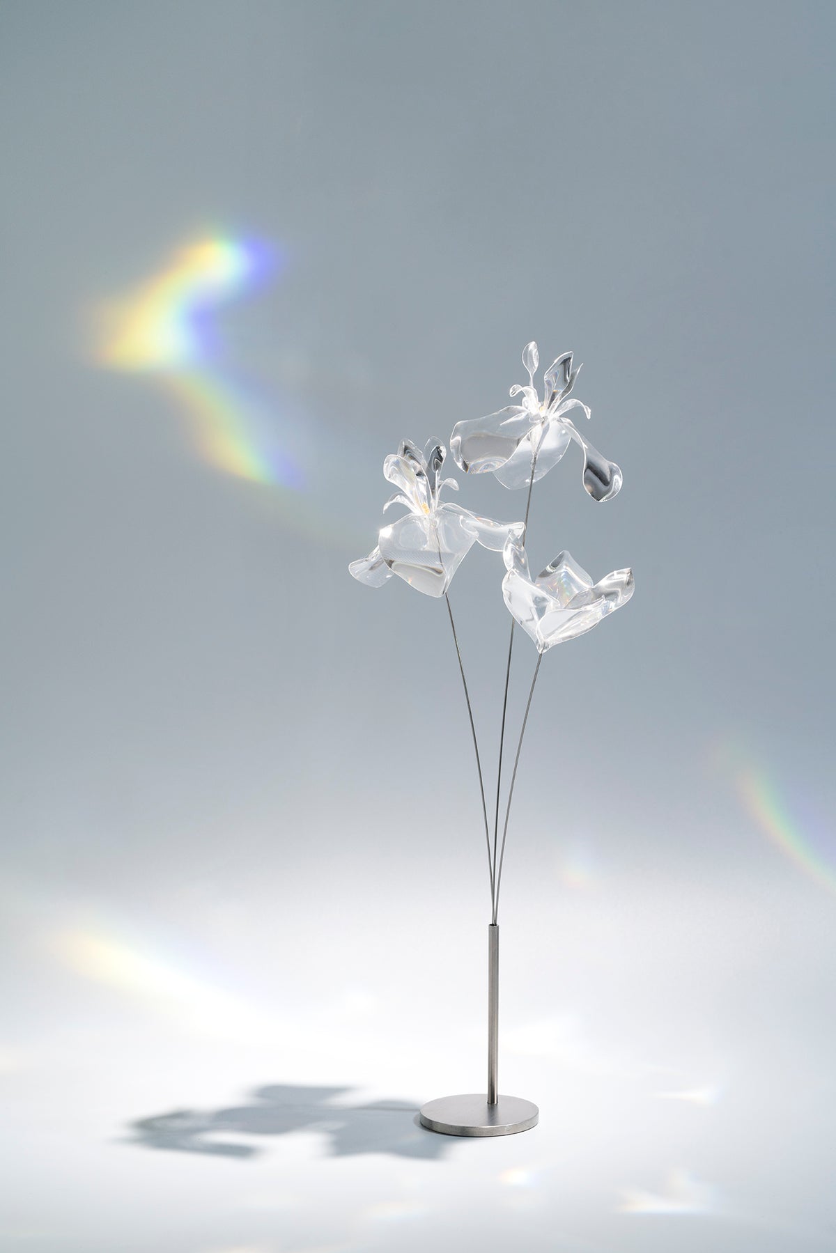 Prism Flower #3 / Set-No.04　Iris/Kikyo+Metal Vase