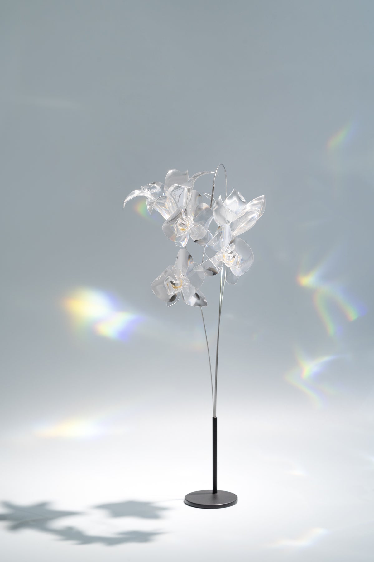 Prism Flower #3 / Set-No.01　Kocho-ran/Lily/Kikyo+Metal Vase